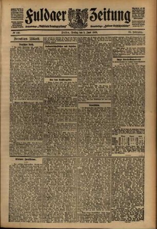 Zweite Ausgabe vom Freitag, den 05. Juni 1908.