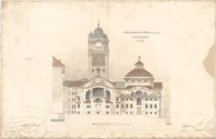 Hocheder, Karl; München; Müller´sches Volksbad - Westseite (Ansicht)