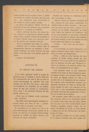 Capítulo XI - Un relato del pasado