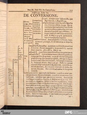 Tab. VII. De Conversione.