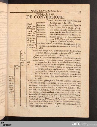 Tab. VII. De Conversione.