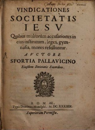 Vindicationes Societatis Jesu