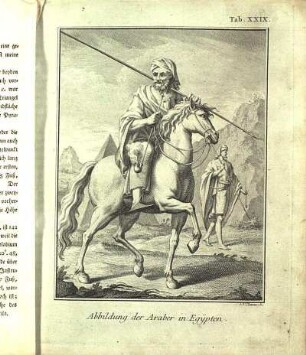 Tab. XXIX. Abbildung der Araber in Egypten.