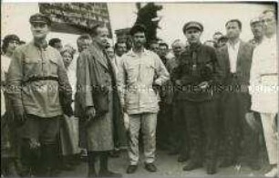 Delegation deutscher Arbeiter in Leningrad