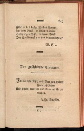 Der geschiedene Ehemann.