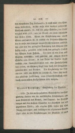 Viertes Geschlecht. Entzündung der Muskeln