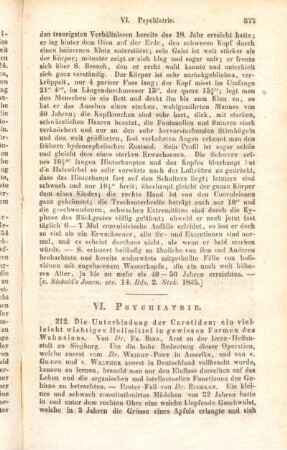 VI. Psychiatrie.