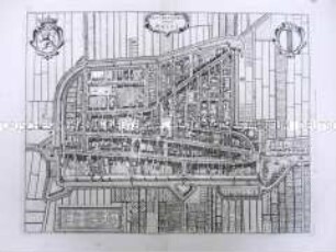 Befestigungssansicht der Stadt Delft 1649, aus: Novum Ac Magnum Theatrum Urbium Belgicae Liberae Ac Foederatae .