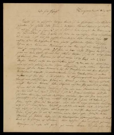 1: Brief von Lorenz Oken an Gustav Hugo, Wangerooge, 17.3.1807
