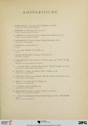Kupferstiche (Nr. 1-33)