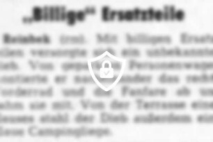 "Billige" Ersatzteile