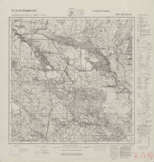 2644 Myschynez, Topographische Karte 1:25000 (4cm - Karte)