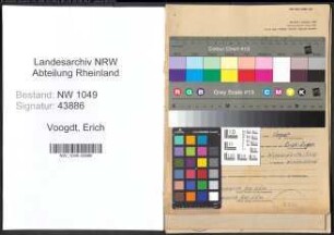 Entnazifizierung Erich Voogdt , geb. 17.11.1909 (Ingenieur)