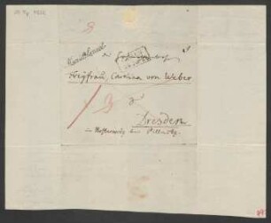 Brief an Caroline von Weber : 25.07.1824