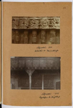 Marienkirche, Salzwedel: Innenansicht, Detail (aus: Skizzen- und Fotoalbum 29)
