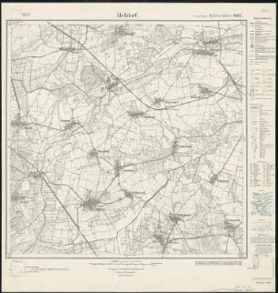 Meßtischblatt 1682 : Meßdorf, 1932 : Meßdorf. - Hrsg. 1902, einz. Nachtr. 1932. - 1:25000. - [Berlin]: Reichsamt für Landesaufnahme, 1932. - 1 Kt.