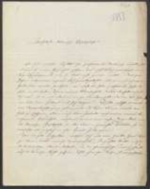 Brief von Ludwig von Welden an Regensburgische Botanische Gesellschaft