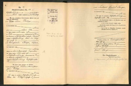 Standesamtsbuch der Stadt Aschaffenburg: Eheschließungen 252/1930 - 130/1931