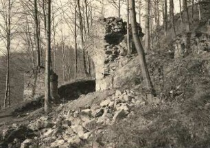 Kirschau, Burg Körse, 2. Tor von außen nach der Ausgrabung