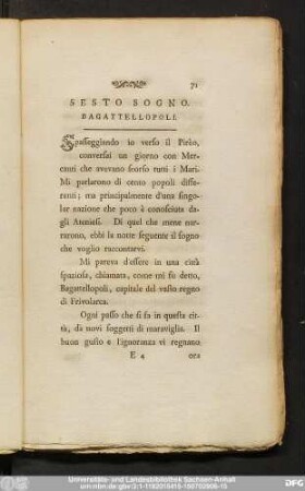 Sesto Sogno. Bagatellopoli.