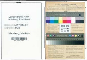 Entnazifizierung Matthias Mausberg , geb. 08.10.1906 (Schreiner)