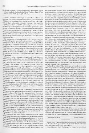 389-390 [Rezension] Ignatianisch