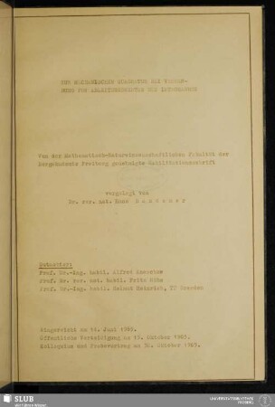 Zur mechanischen Quadratur bei Verwendung von Ableitungswerten des Integranden