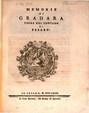 Memorie di Gradura terra del contado di Pesaro