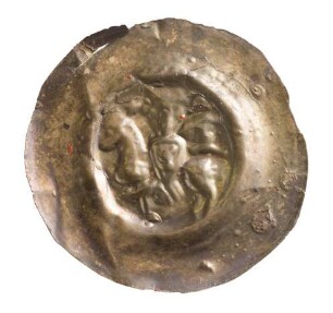 Münze, Pfennig, Brakteat, 1240 - 1270