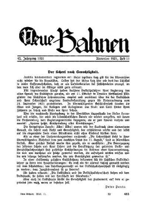 Der Schrei nach Gerechtigkeit