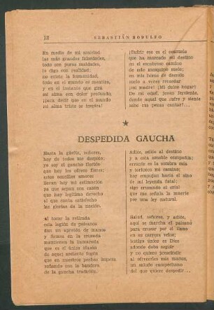 Despedida gaucha