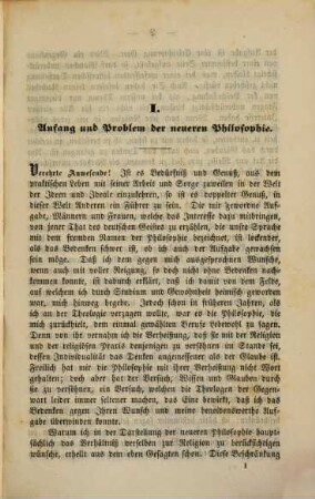 Geschichte der neueren Philosophie, 1