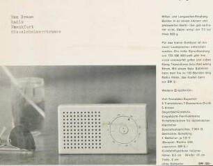 Braun Taschenempfänger „T 3“