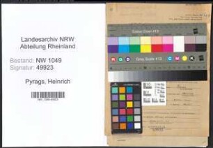 Entnazifizierung Heinrich Pyrags , geb. 02.02.1890 (Dolmetscher)