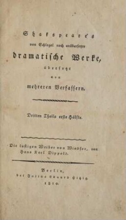 Theil 3,Hälfte 1: Die lustigen Weiber von Windsor