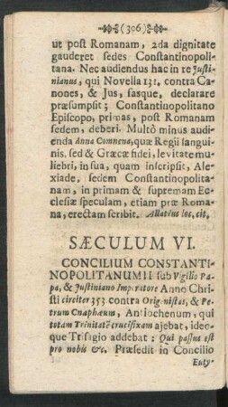 Saeculum VI.