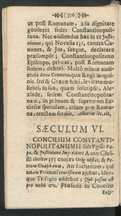 Saeculum VI.