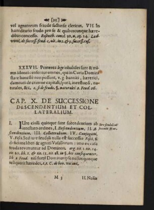 Cap. X. De Successione Descendentium Et Collateralium.