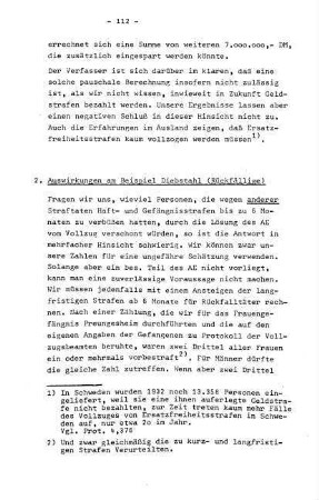 2. Auswirkungen am Beispiel Diebstahl (Rückfällige)