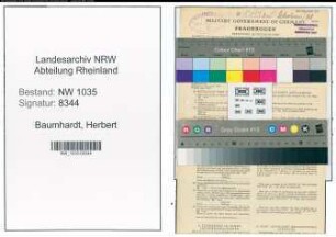 Entnazifizierung Herbert Baumhardt , geb. 09.07.1920 (Steiger)