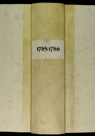 Ratsprotokolle, 1785 Juli 25. - 1786 Juli 18.