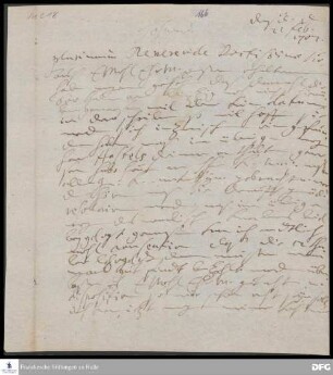 Brief von Henriette Catharina v. Gersdorff an August Hermann Francke.