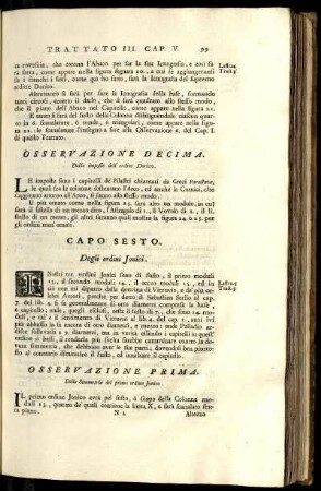 Capo 6. Degli ordini jonici.