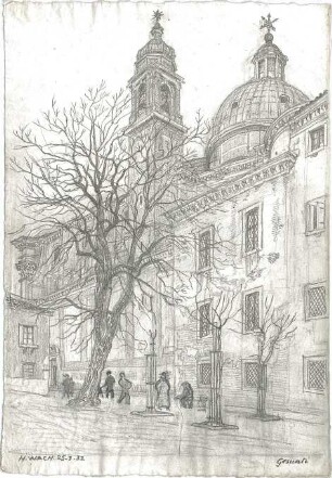 Wach, Hugo; Venedig (Italien); Reisezeichnungen - Gesuati (Perspektive)