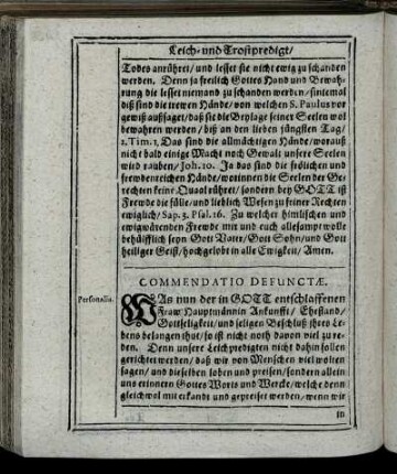 Commendatio Defunctae