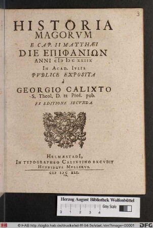 Historia Magorum E Cap. II Matthaei