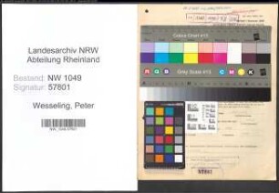 Entnazifizierung Peter Wesseling , geb. 11.08.1908 (Arbeiter)