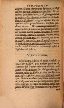 Commentarius In Epistolam Pauli Ad Philippenses