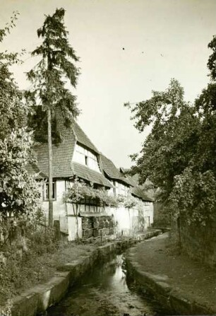 Bei Landau: Straßenbild mit Birnbach,