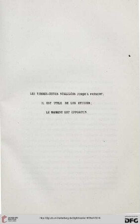 Les terres-cuites négligées jusqu'a présent; il est utile de les étudier; le moment est opportun